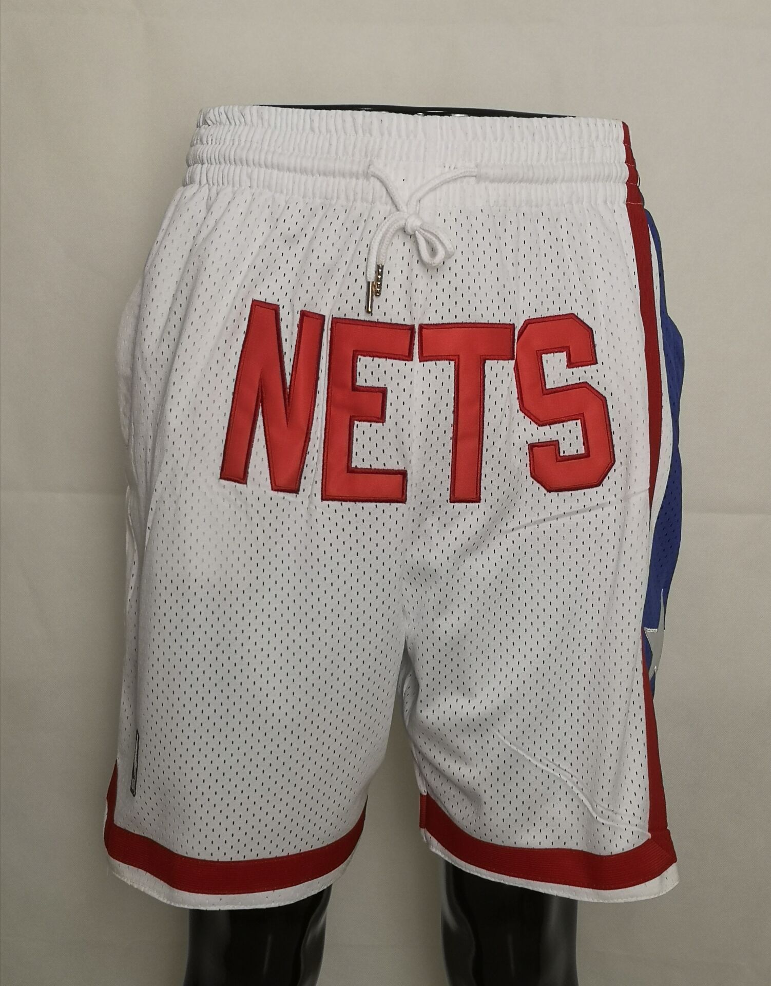 Men NBA Nike Brooklyn Nets white shorts 2